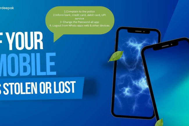 If your mobile phone is stolen or lost, do the following as soon as possible
