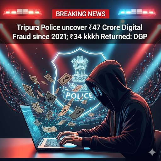 Tripura Police uncover ₹47 crore digital fraud since 2021; ₹34 lakh returned: DGP