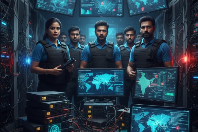 Tamil Nadu Cyber Crime Wing Dismantles International SIM Box Scam Network in Major Crackdown