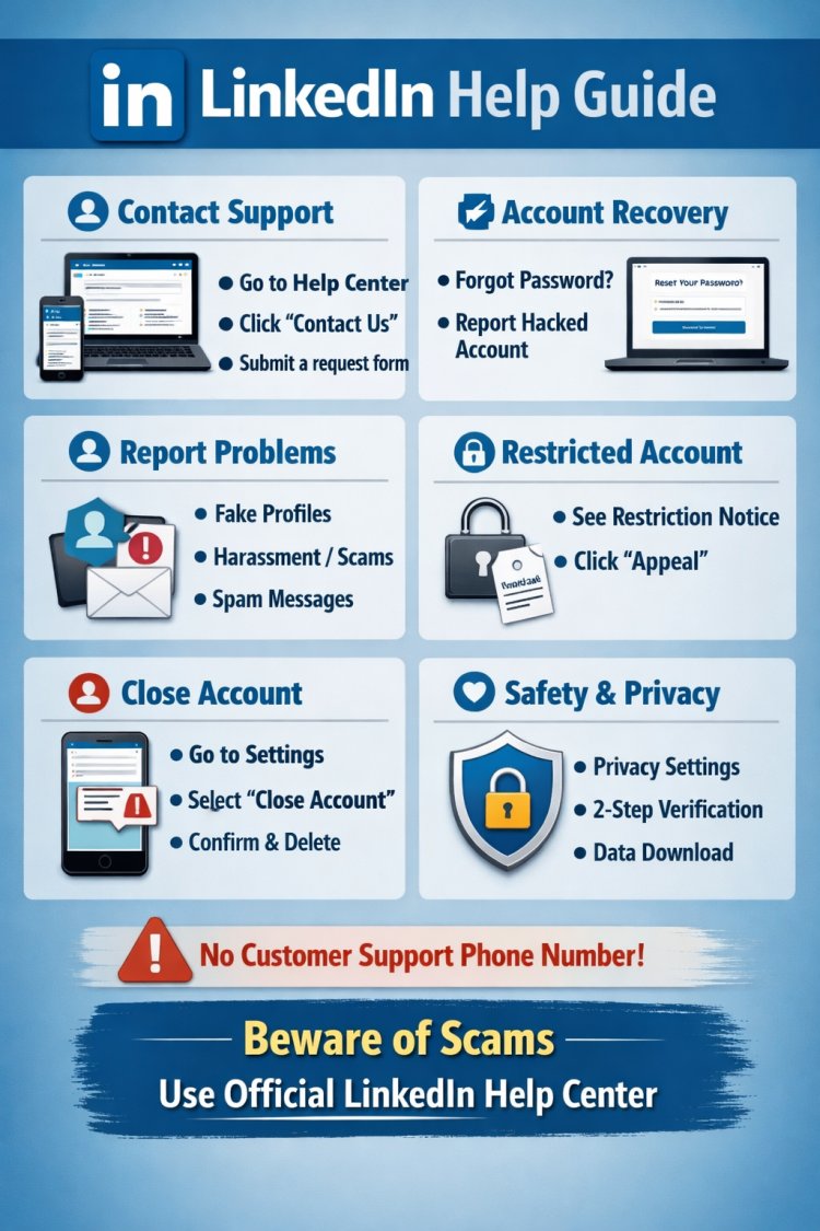 LinkedIn — Complete Help Guide (Step-by-Step)