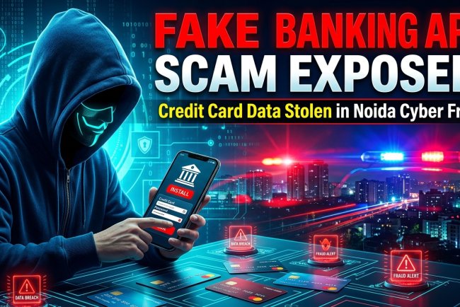 Noida Cyber Fraud Case: Fake Banking APK Scam Used to Steal Credit Card Data