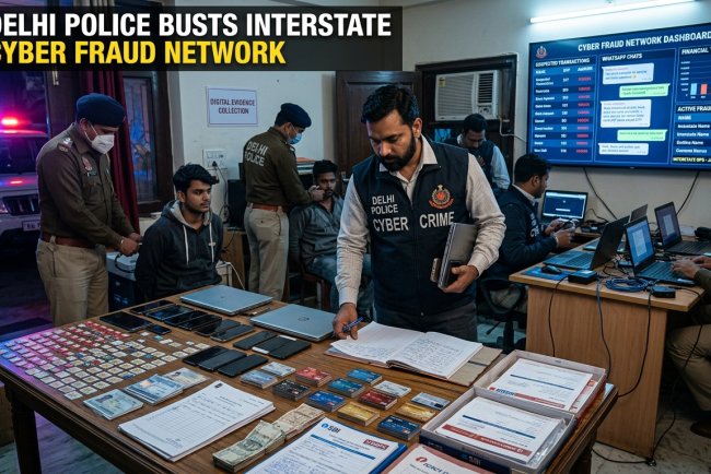 Delhi Police Busts Interstate Cyber Fraud Network Supplying Bank Account Kits and SIM Cards