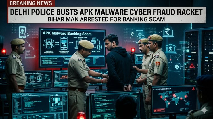 Delhi Police Busts APK Malware Cyber Fraud Racket; Bihar Man Arrested for Banking Scam