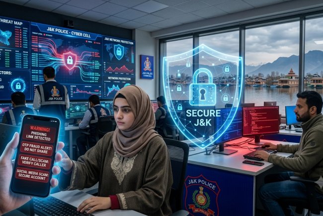 Jammu & Kashmir Cyber Crime Department Issues Advisory Amid Rising Online Fraud and Digital Scams