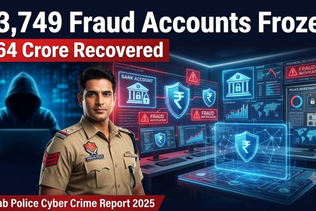 Punjab Police Freezes 63,749 Cyber Fraud Accounts, Recovers ₹64 Crore | Cyber Crime Report 2025
