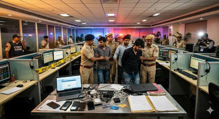 Gurugram Cyber Police Bust Fake Call Centre Running Credit Card Limit Enhancement Scam, Five Arrested