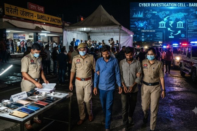 Bareilly Police Arrest Two Jharkhand Gang Members in Mobile Theft-Cyber Fraud Racket, 12 Stolen Phones Recovered
